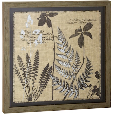 Burlap Silkscreen Print